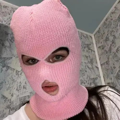 Other Unisex Super Sick Solid color Plain Pink Ski mask Size ONE SIZE - 1 Thumbnail