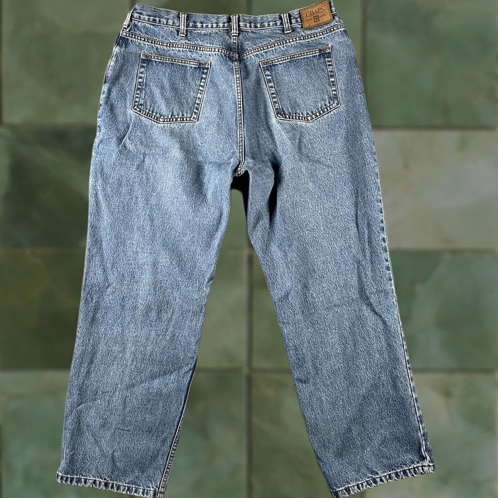Chaps Chaps Jeans Straight Fit Mens 40x30 Blue Denim 5-Pocket Classic Comfort Jeans Mens Blue Denim 90s Logo Preppy Vintage N/A Size US 40 / EU 56 - 1 Thumbnail