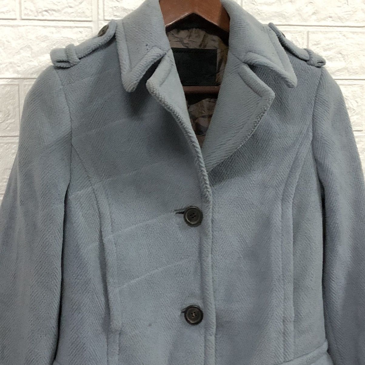 Prada Prada Wool dufflecoat Blue Size S / US 4 / IT 40 - 2 Thumbnail