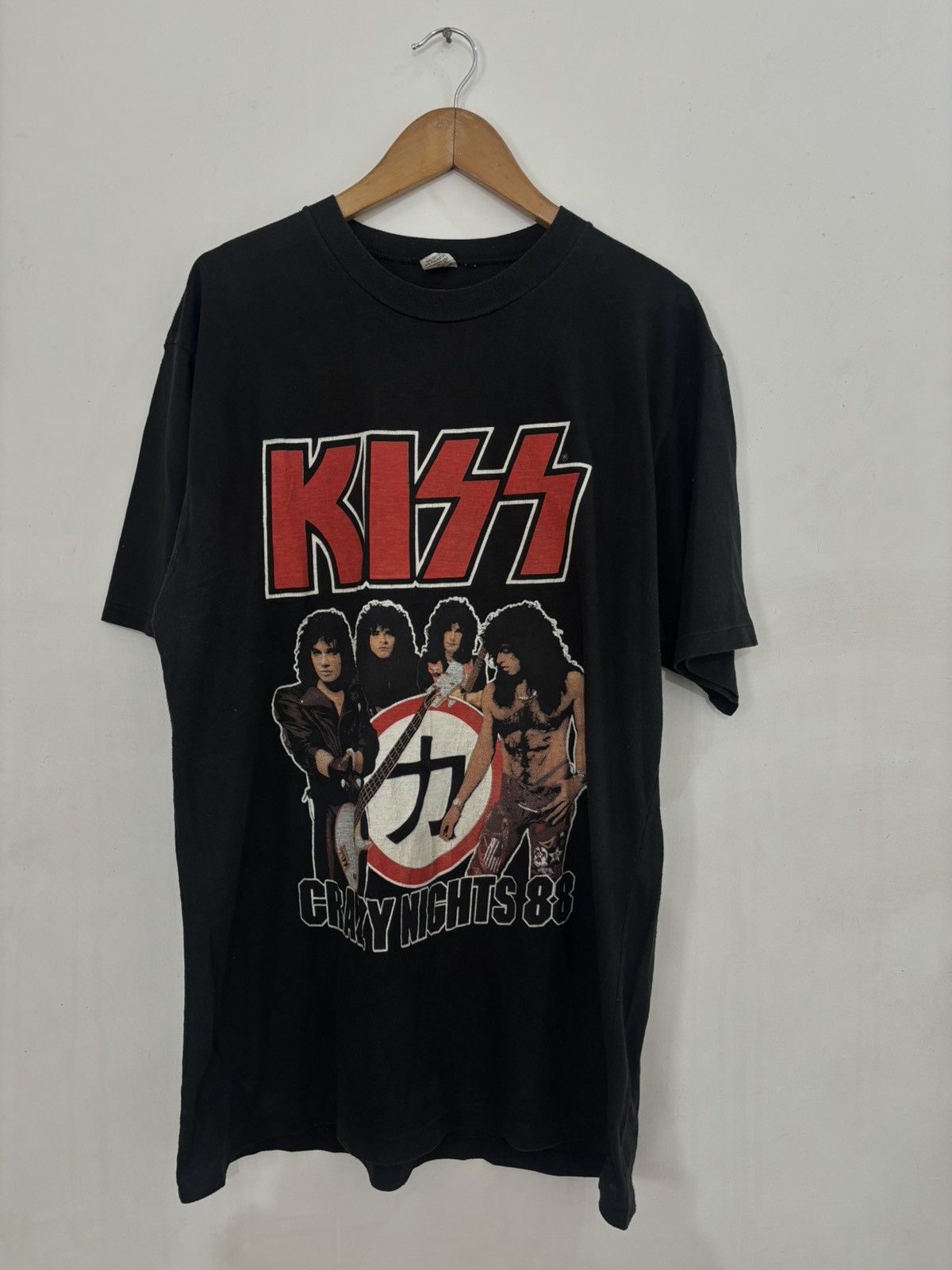 Vintage 1988 KISS “CRAZY NIGHTS” EUROPE TOUR TEE Size US M / EU 48-50 / 2 - 1 Thumbnail