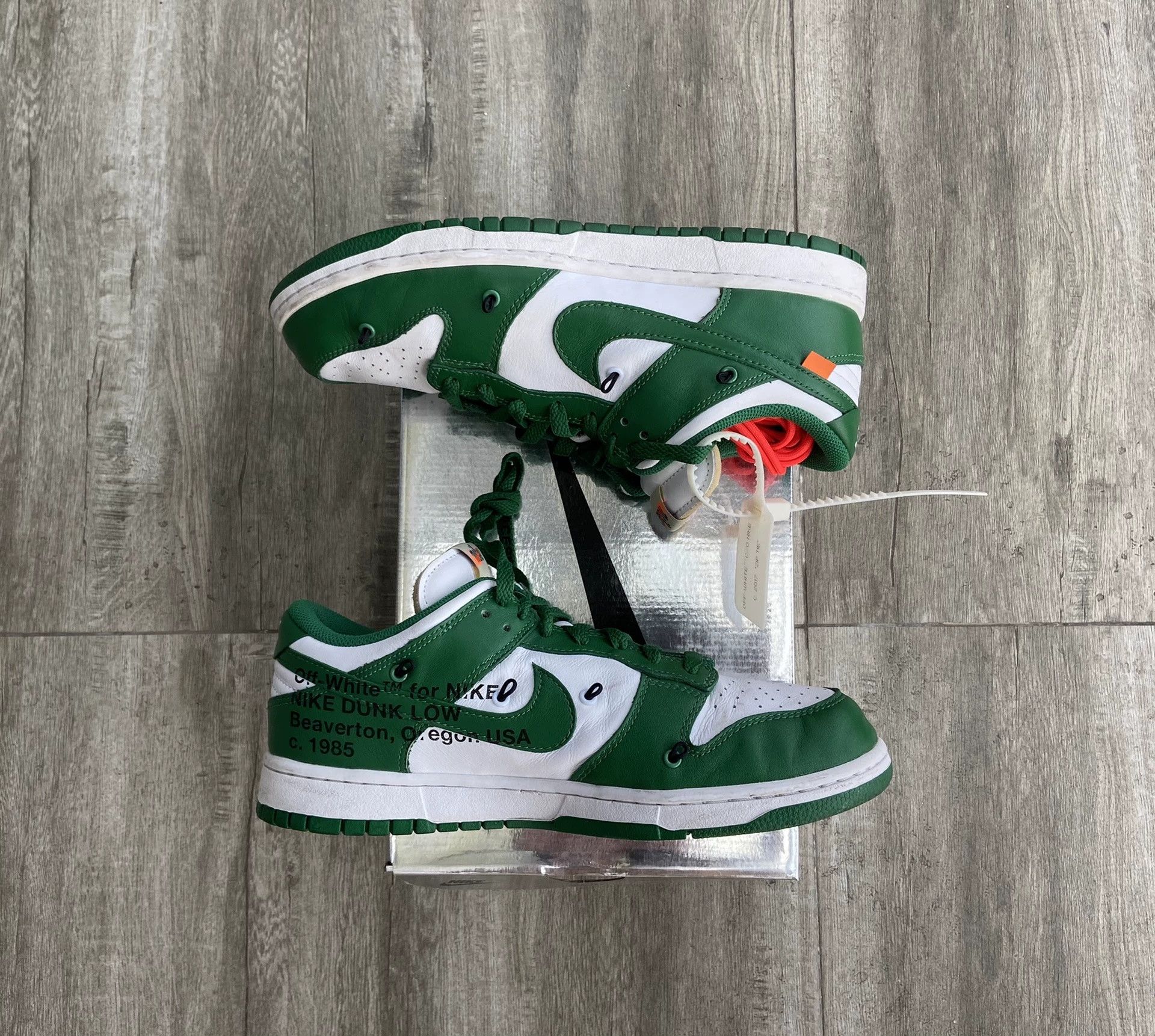 Off-White OFF-WHITE x Nike Dunk Low Leather Size US 9.5 / EU 42-43 - 4 Thumbnail