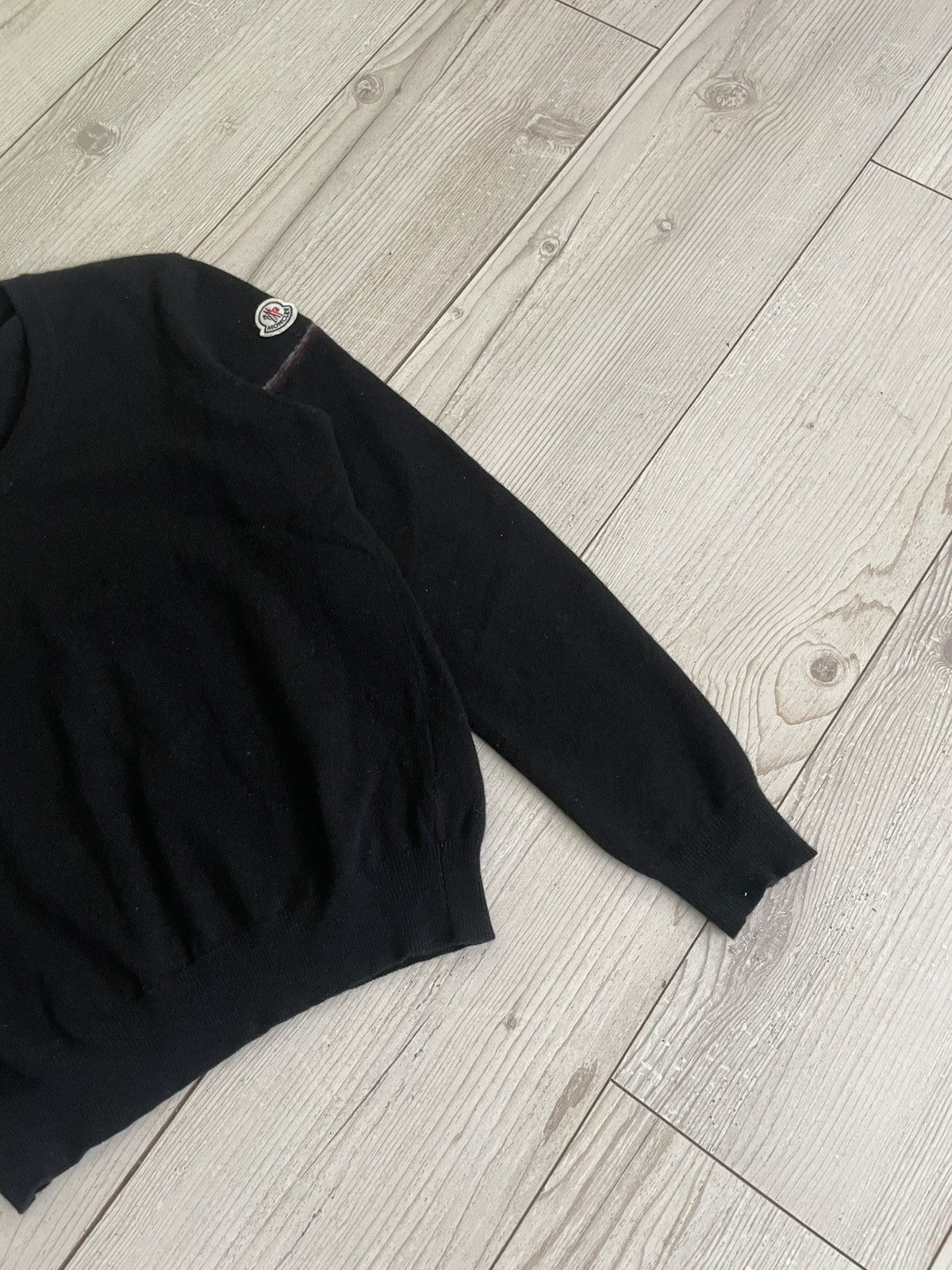 Moncler Moncler Logo Wool sweatshirt Size US M / EU 48-50 / 2 - 8 Thumbnail