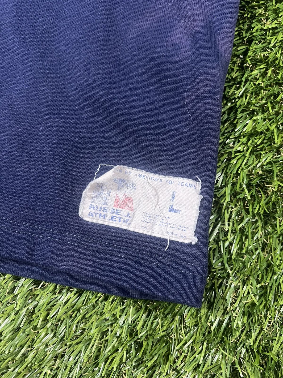 Russell Athletic Vintage 80s Faded Penn State University Fall Football Jersey Size US L / EU 52-54 / 3 - 4 Thumbnail