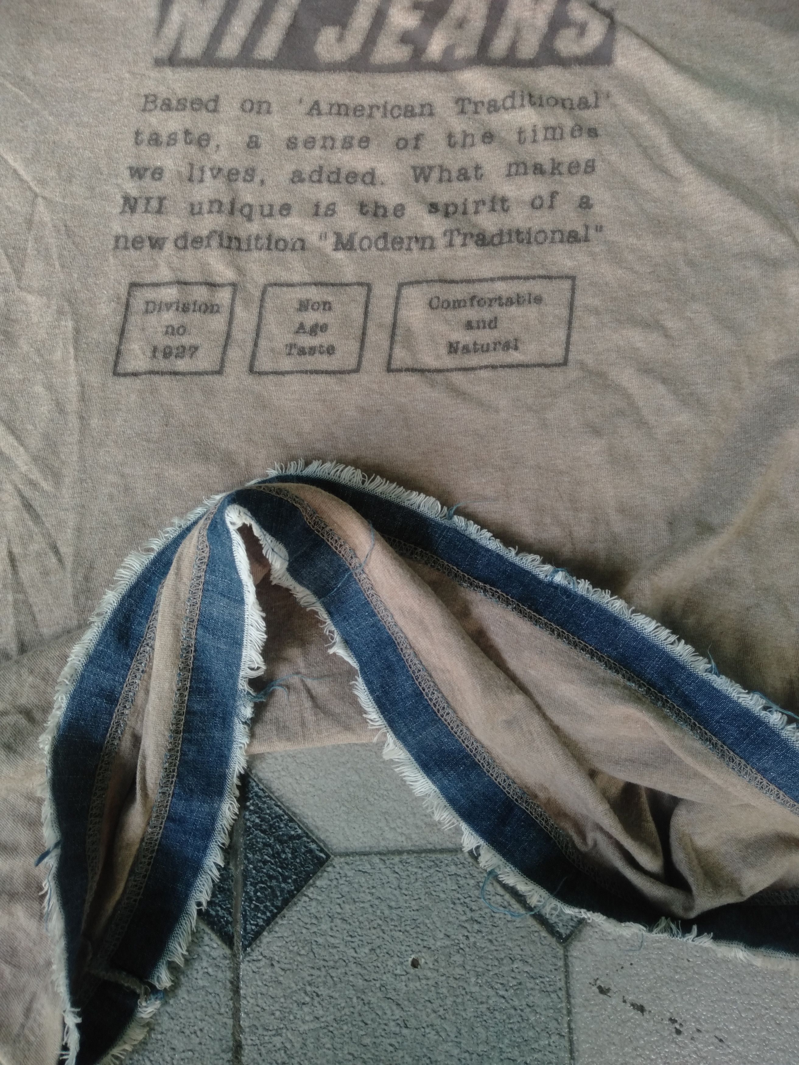 14th Addiction NII Jeans Double Layer Poem Tshirt Size US L / EU 52-54 / 3 - 5 Thumbnail