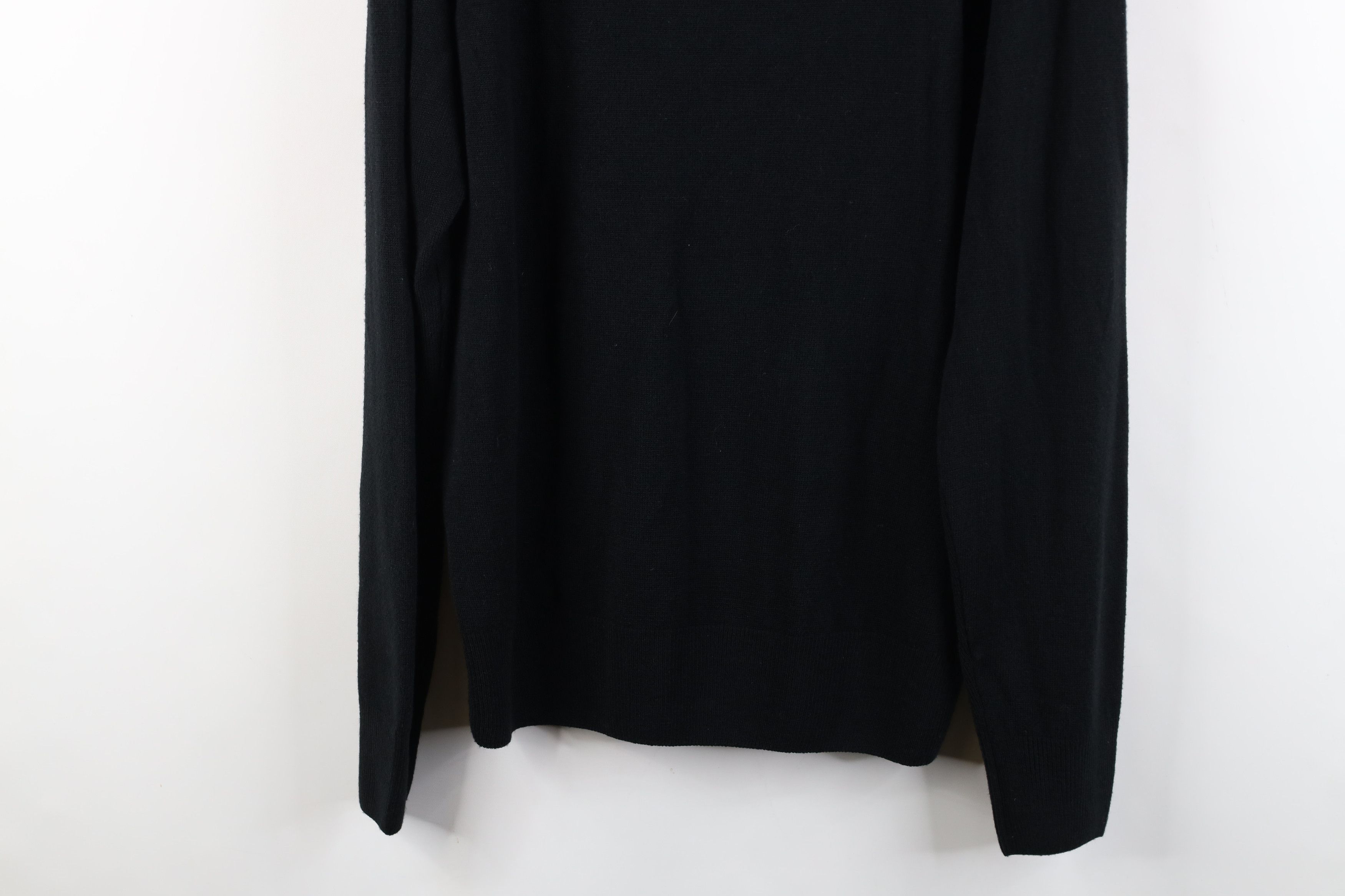 Vintage Vintage 90s Streetwear Soft Collared Pullover Sweater Black Size US L / EU 52-54 / 3 - 12 Thumbnail