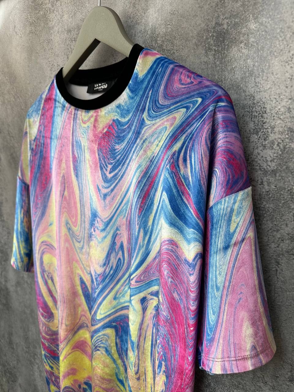 Jaded London Jaded London Psychedelic Marble Swirl Oversized Velour Dress Size M / US 6-8 / IT 42-44 - 6 Thumbnail