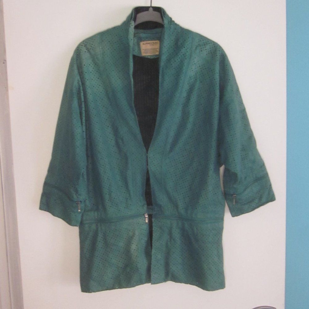 Other Alpine Stars By Denise Focil Green Leather Jacket Size S Size S / US 4 / IT 40 - 1 Thumbnail