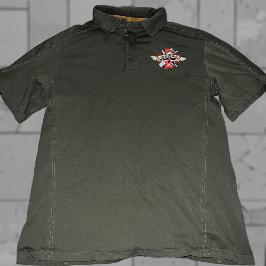Vintage VINTAGE Kuhl Polo Shirt Mens L Green Embroidered Polo Size US L / EU 52-54 / 3 - 1 Thumbnail