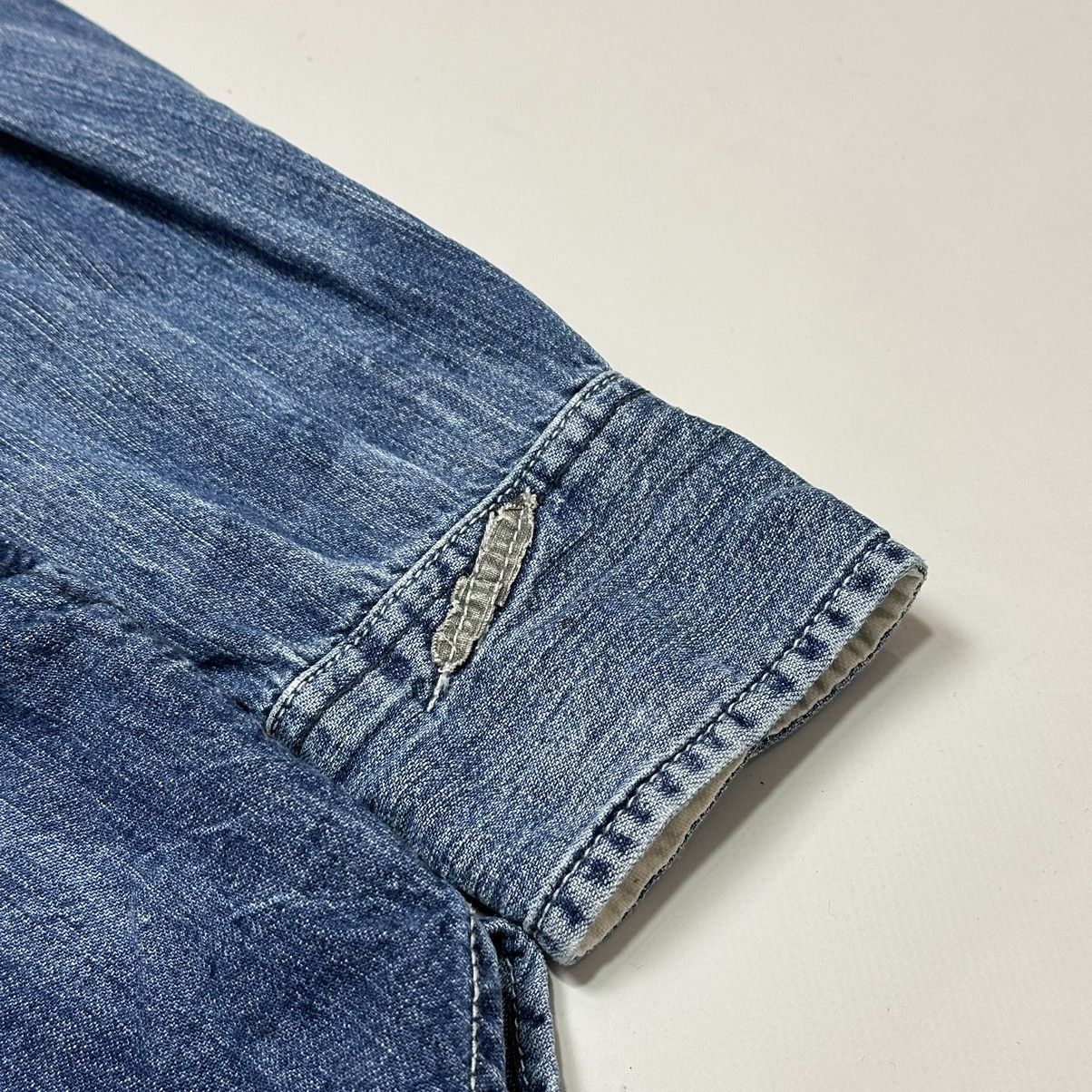 Diesel Vintage Diesel Pearl Snap patchwork Denim Western Shirt Size US S / EU 44-46 / 1 - 6 Thumbnail
