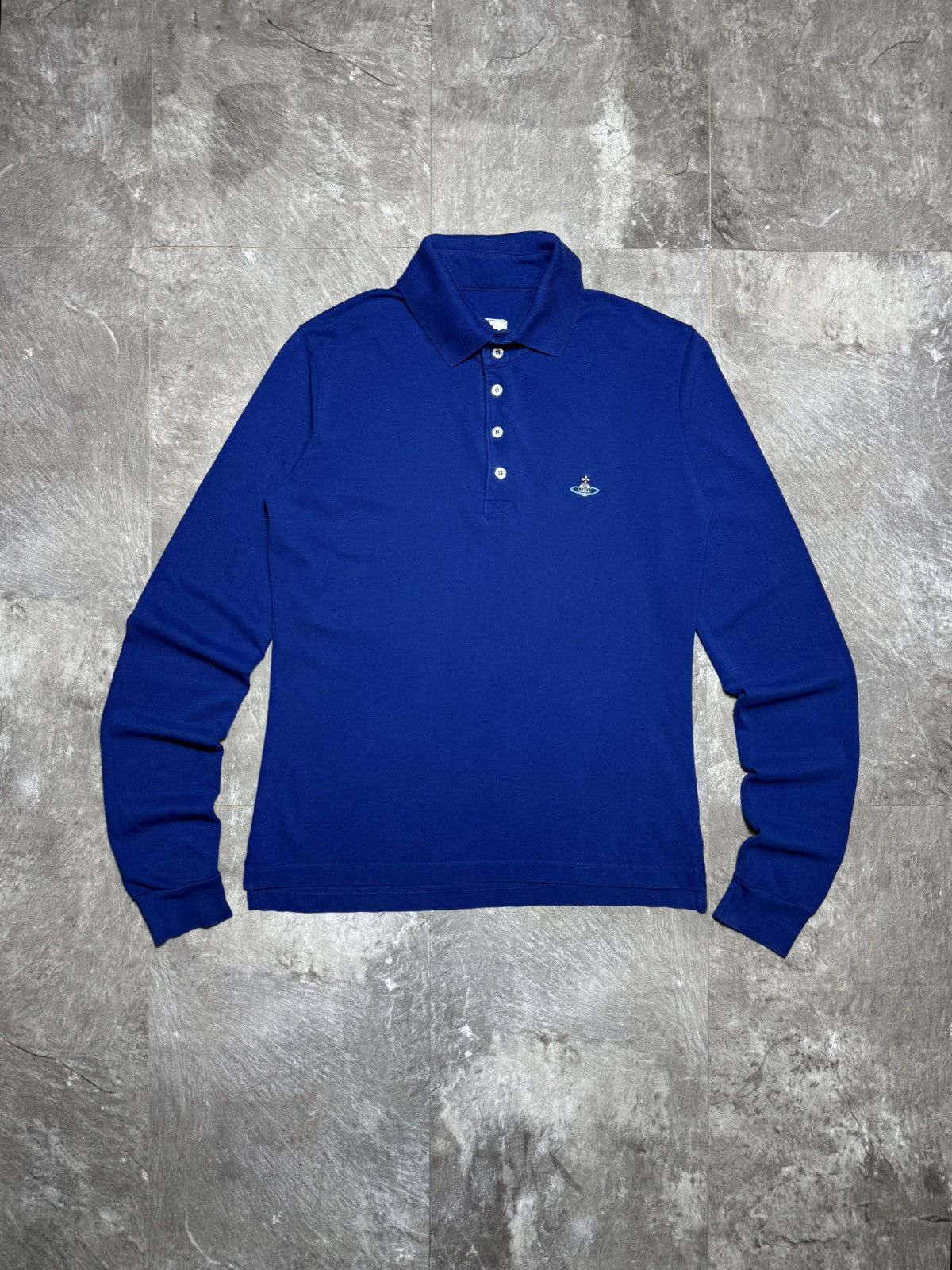Vivienne Westwood Vivienne Westwood Polo Shirt Long Sleeve Orb Logo Size US M / EU 48-50 / 2 - 1 Thumbnail