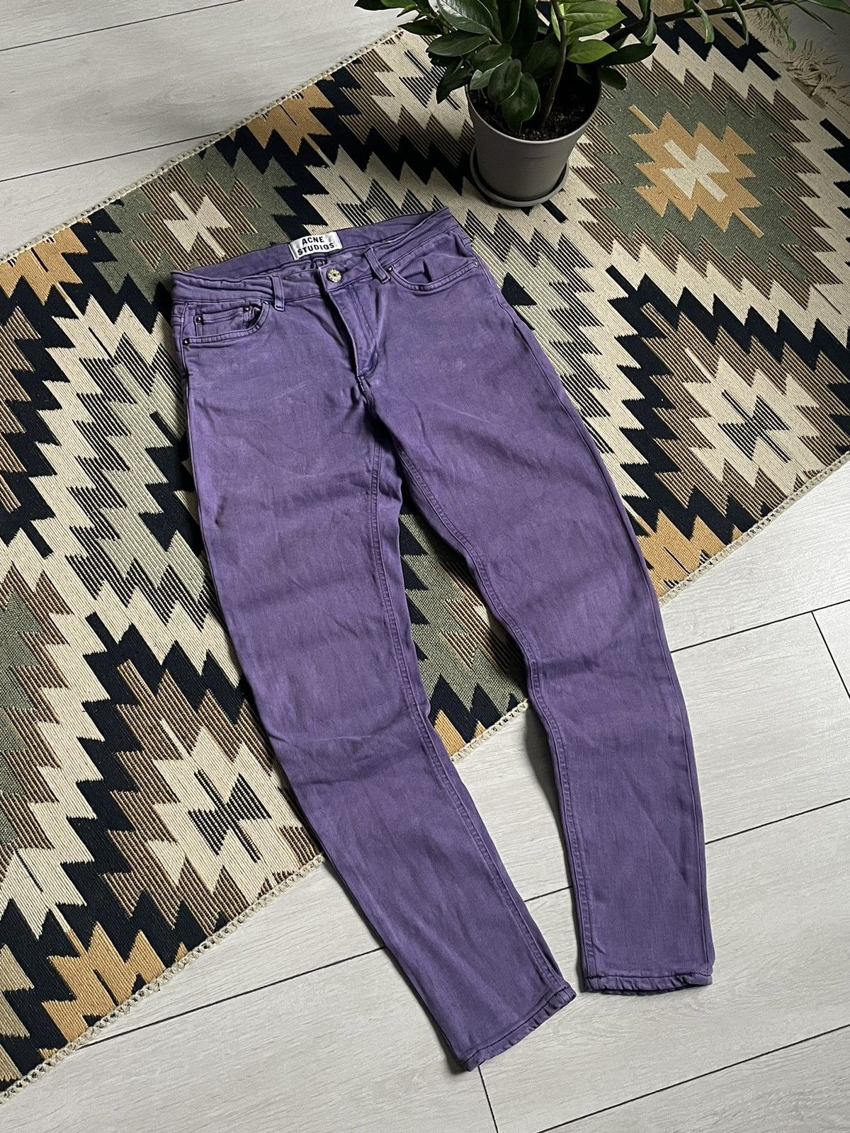 Acne Studios Acne Studios Purple Pants Size 28" / US 6 / IT 42 - 3 Thumbnail