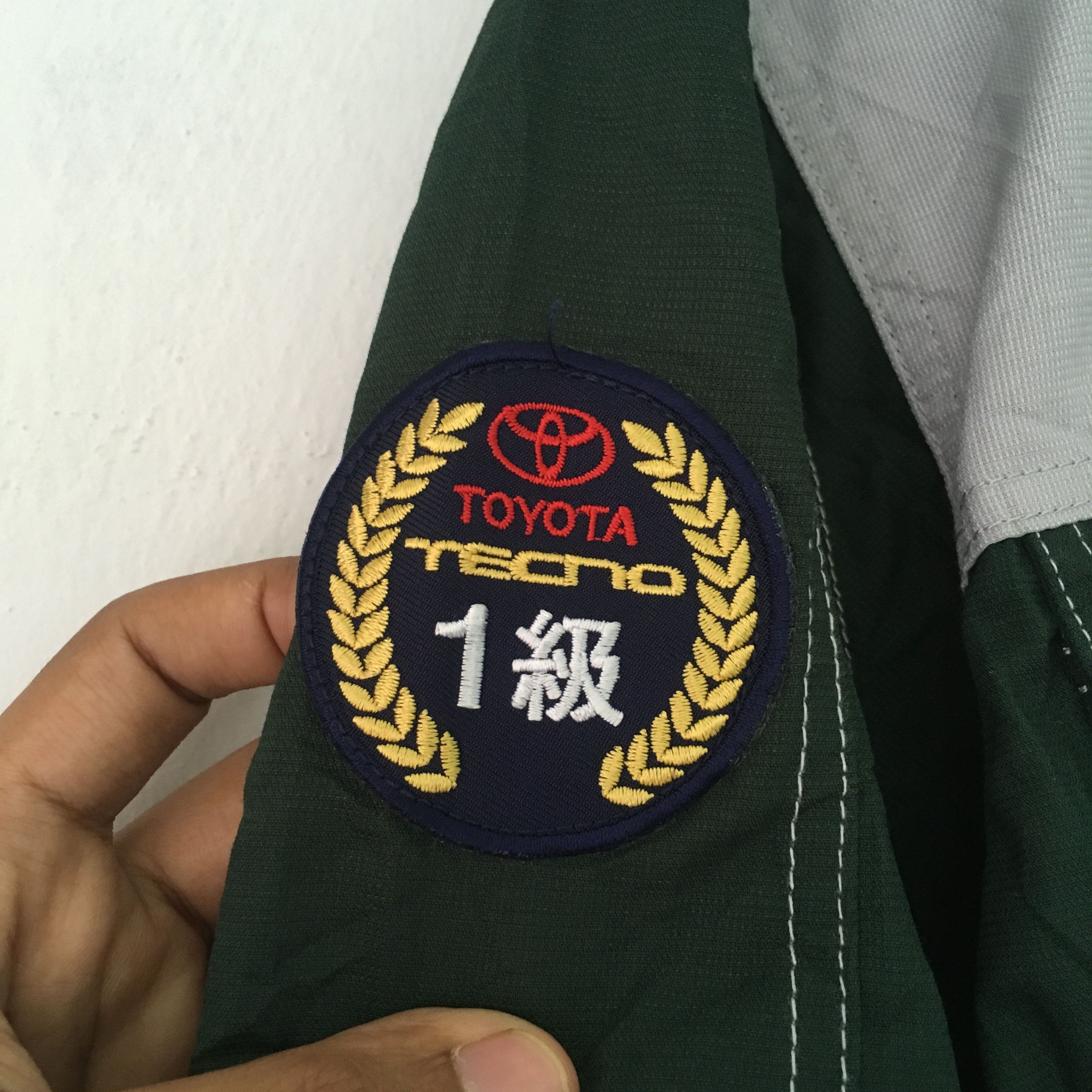 Japanese Brand Vintage 90's Toyota Techno Japan Green Coveralls Size US M / EU 48-50 / 2 - 18 Thumbnail
