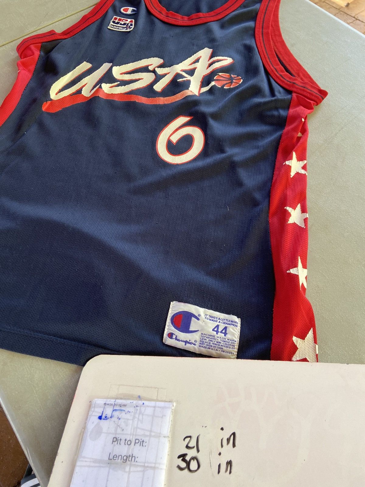 Champion Vintage 1996 USA Penny Hardaway Champion Jersey Size US L / EU 52-54 / 3 - 4 Thumbnail