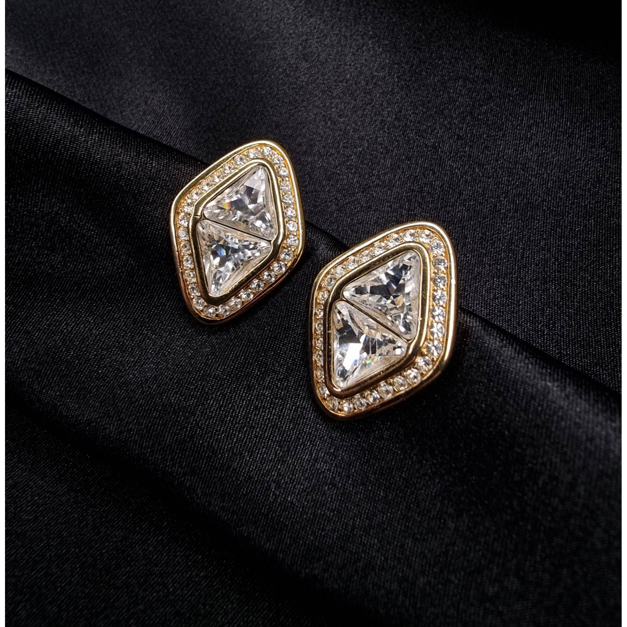 Swarovski Vintage Swarovski 1980s - 1990s Clip-On Earrings With Clear Size ONE SIZE - 4 Thumbnail
