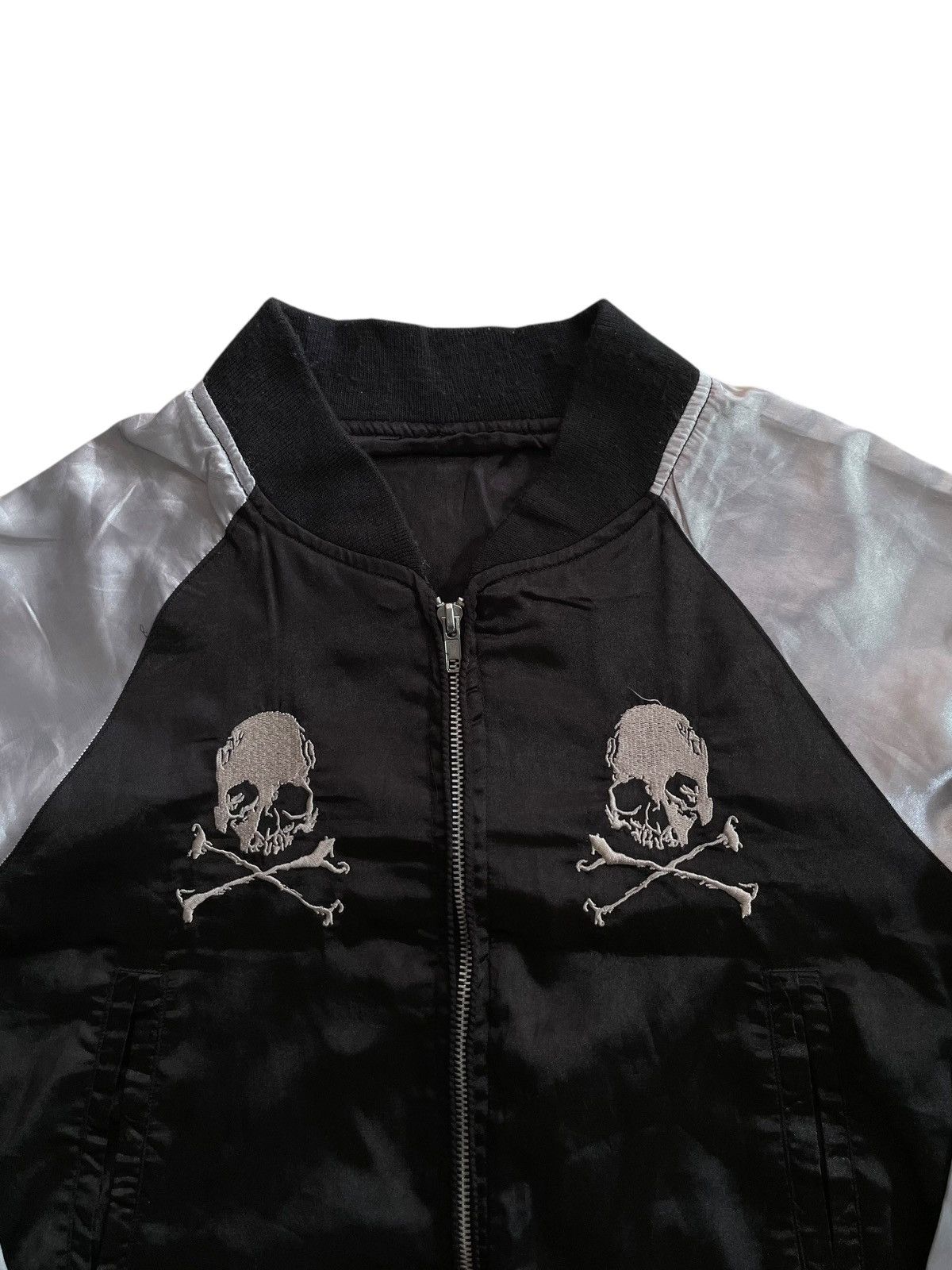 Vintage Sukajan Skulls Hell Cat Punks Zipper Jacket