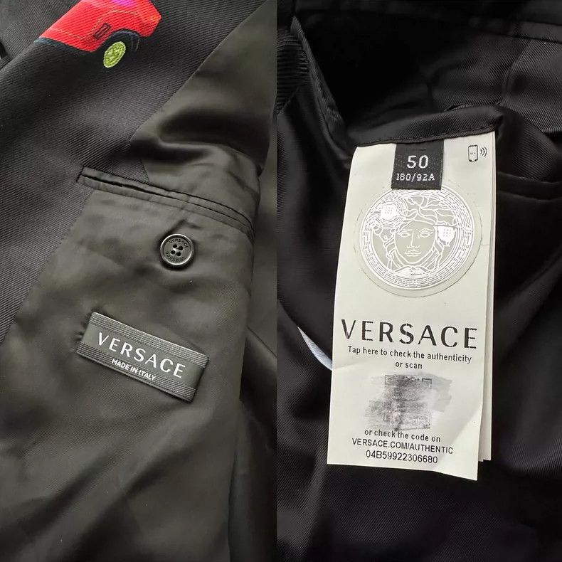 Versace Versace Silk mono embroidered jacket and jacket Size US L / EU 52-54 / 3 - 6 Thumbnail