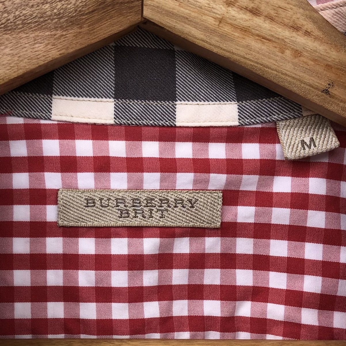 Burberry Burberry Brit Checkered Cotton Short Sleeve Shirt Size US L / EU 52-54 / 3 - 12 Thumbnail