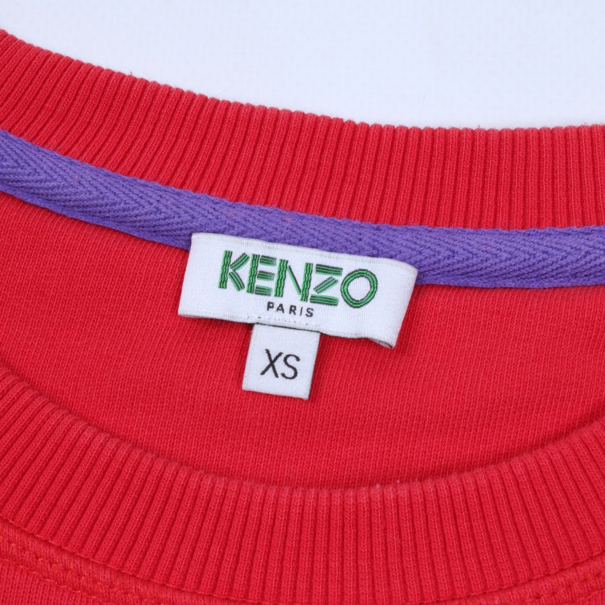 Kenzo KENZO Paris Tiger Embroidered Red Sweatshirt Pullover Size XS / US 0-2 / IT 36-38 - 11 Thumbnail