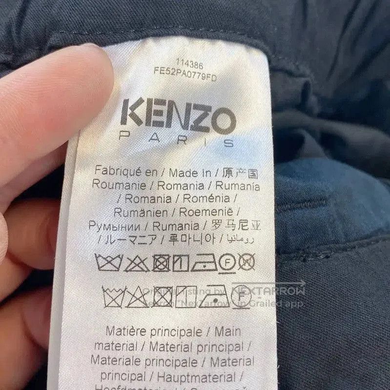 Kenzo KENZO Black Cotton Blend Women's Pants . Size 28" / US 6 / IT 42 - 6 Thumbnail