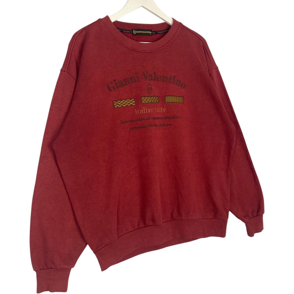 Gianni Valentino Vintage Gianni Valentino Sweatshirt Crewneck Big Logo Size L Size L / US 10 / IT 46 - 3 Thumbnail