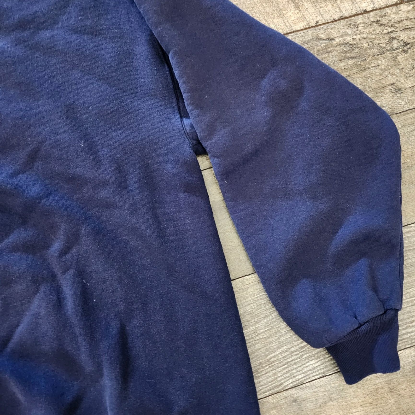 Jerzees VINTAGE Jerzees Sweatshirt Mens 2XL Navy Crewneck Pullover Made In USA Sweatshirt Regular Long Sleeve Crew Neck Cotton Sweatshirt All Seasons 90s Mens Size US XXL / EU 58 / 5 - 4 Thumbnail