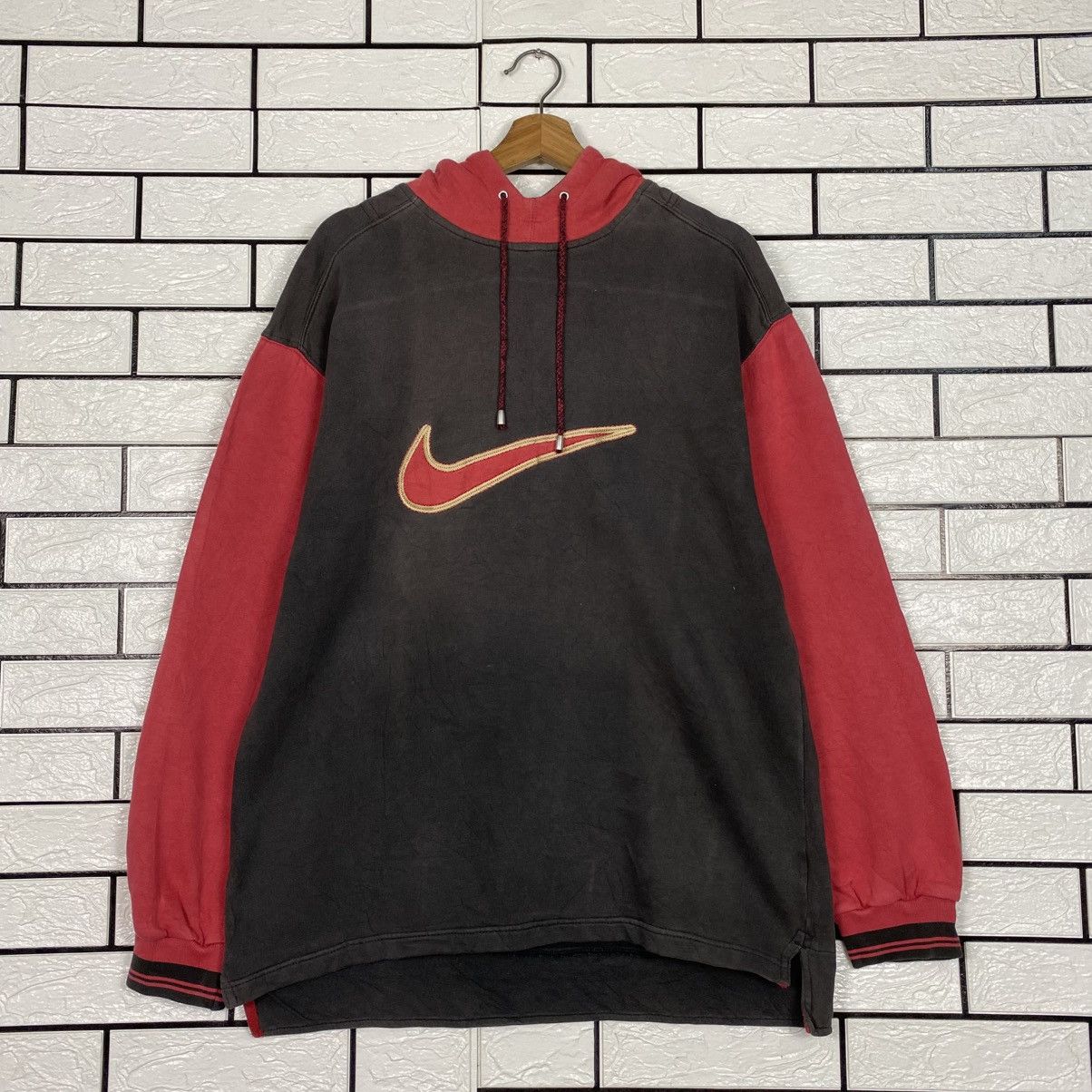 Nike Vintage Sweater Hoodie Nike Big Logo Sun Faded Style Size US M / EU 48-50 / 2 - 14 Thumbnail