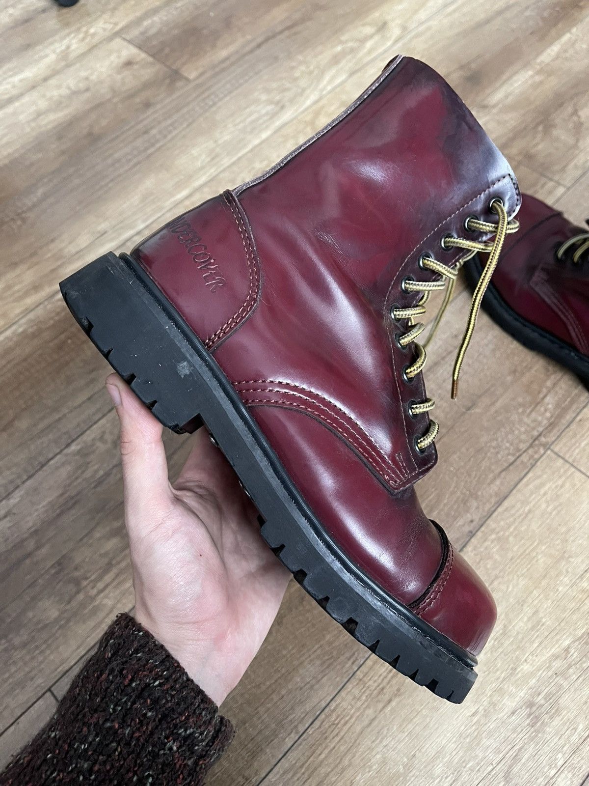 Japanese Brand Undercover Leather Boots Shoes Japan Vintage Size US 7 / EU 40 - 9 Thumbnail