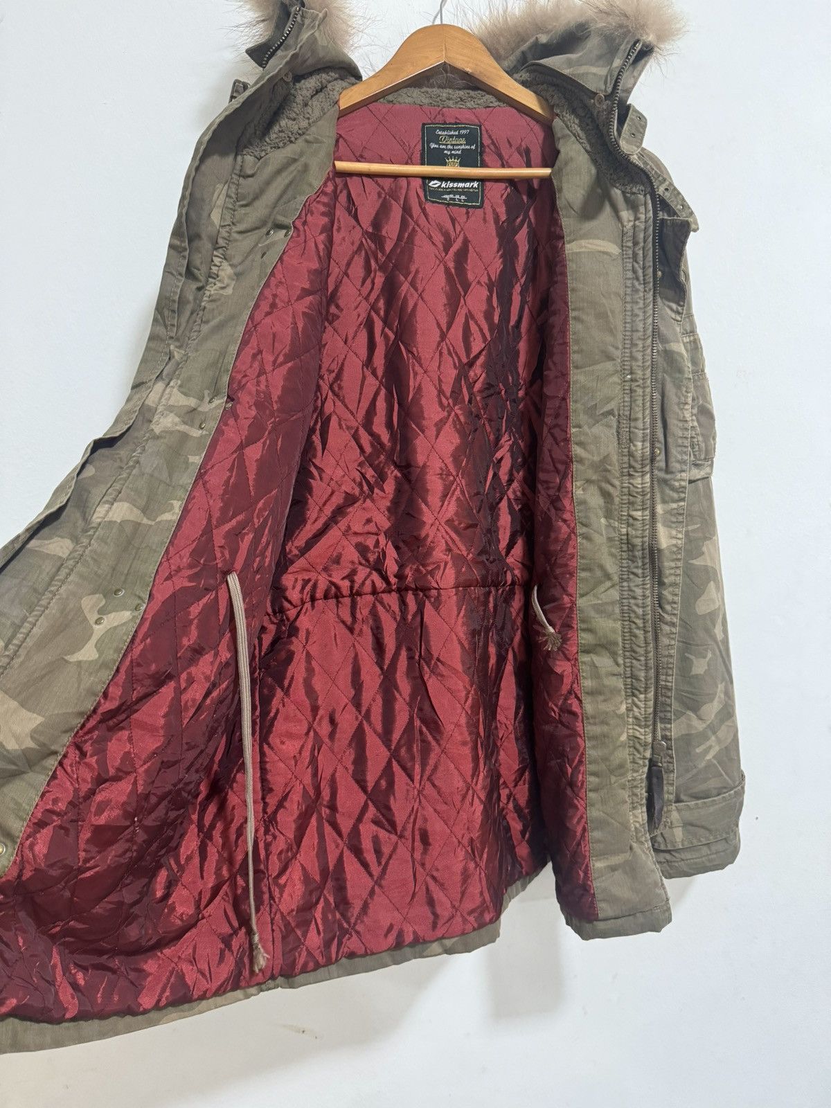 If Six Was Nine × Le Grande Bleu (L.G.B.) × Vintage Kissmark Japan Military Fur Hooded Lgb Style Jacket Size US L / EU 52-54 / 3 - 8 Thumbnail