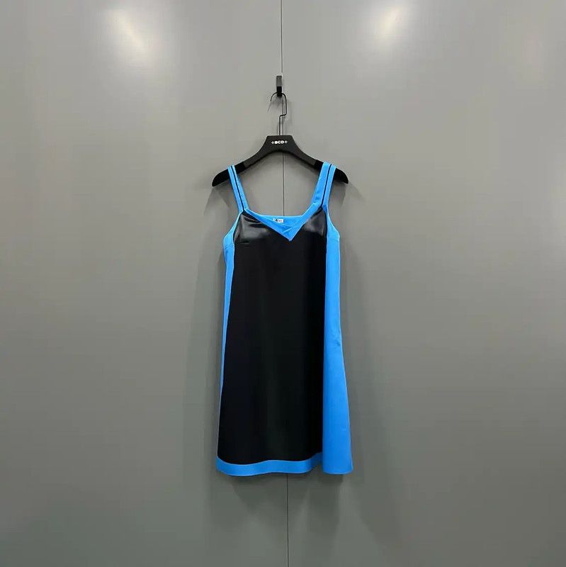 Loewe Loewe Summer Blue Cotton Midi Dress 0089 Size ONE SIZE - 1 Thumbnail