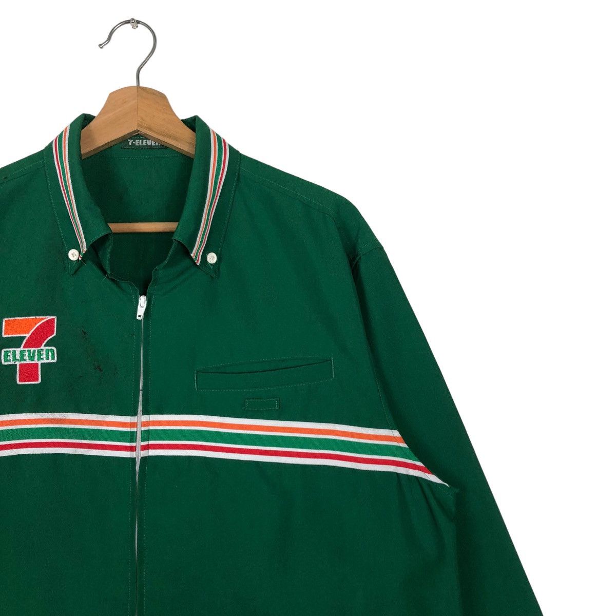 Japanese Brand 🔥Vintage Worker Shirt Jacket 7-Eleven Bowling Shirt Design Size US M / EU 48-50 / 2 - 6 Thumbnail