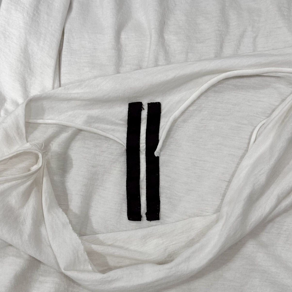 Rick Owens Drkshdw ROCK OWENS DRKSHDW WHITE ASYMMETRICAL DRAPED TANK Size US M / EU 48-50 / 2 - 4 Thumbnail