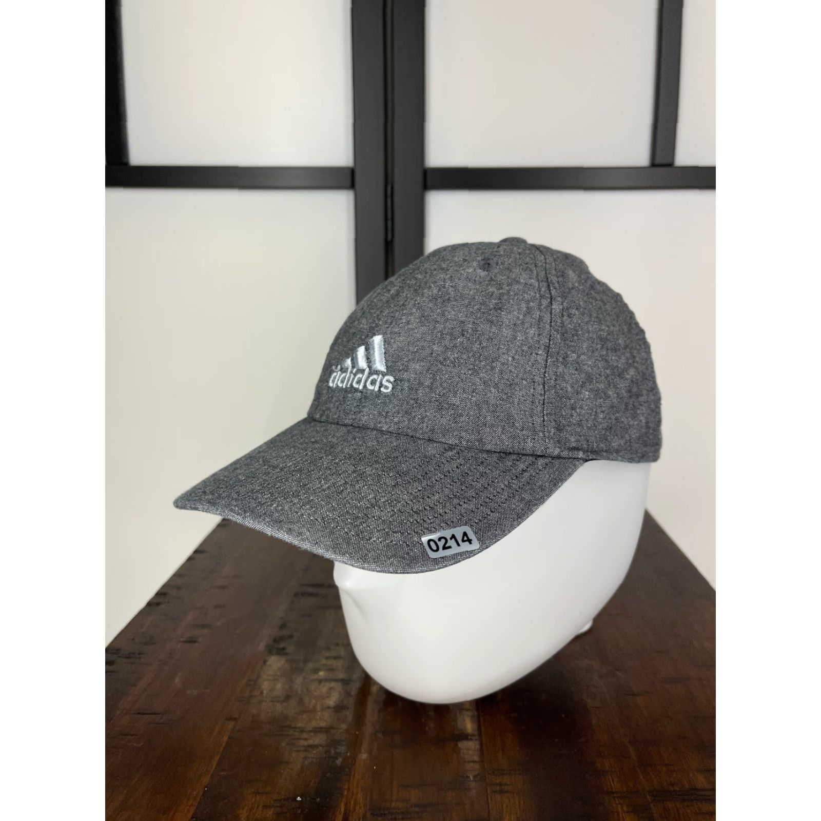 Adidas Adidas Hat Cap Strap Back Adult One Size Gray Logo 100% Cotton Climalite Outdoor Hat/Caps Adjustable Lightweight Casual Unisex Mens Womens Size ONE SIZE - 4 Thumbnail