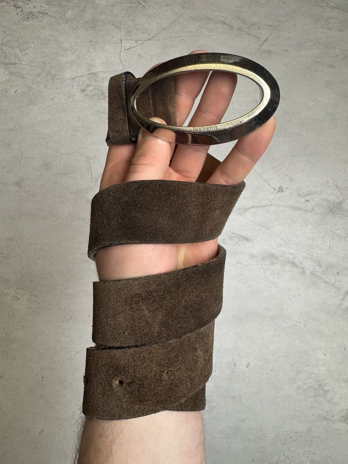 Iceberg × Vintage Iceberg Belt Leather Brown Rare Vintage Size ONE SIZE - 1 Thumbnail