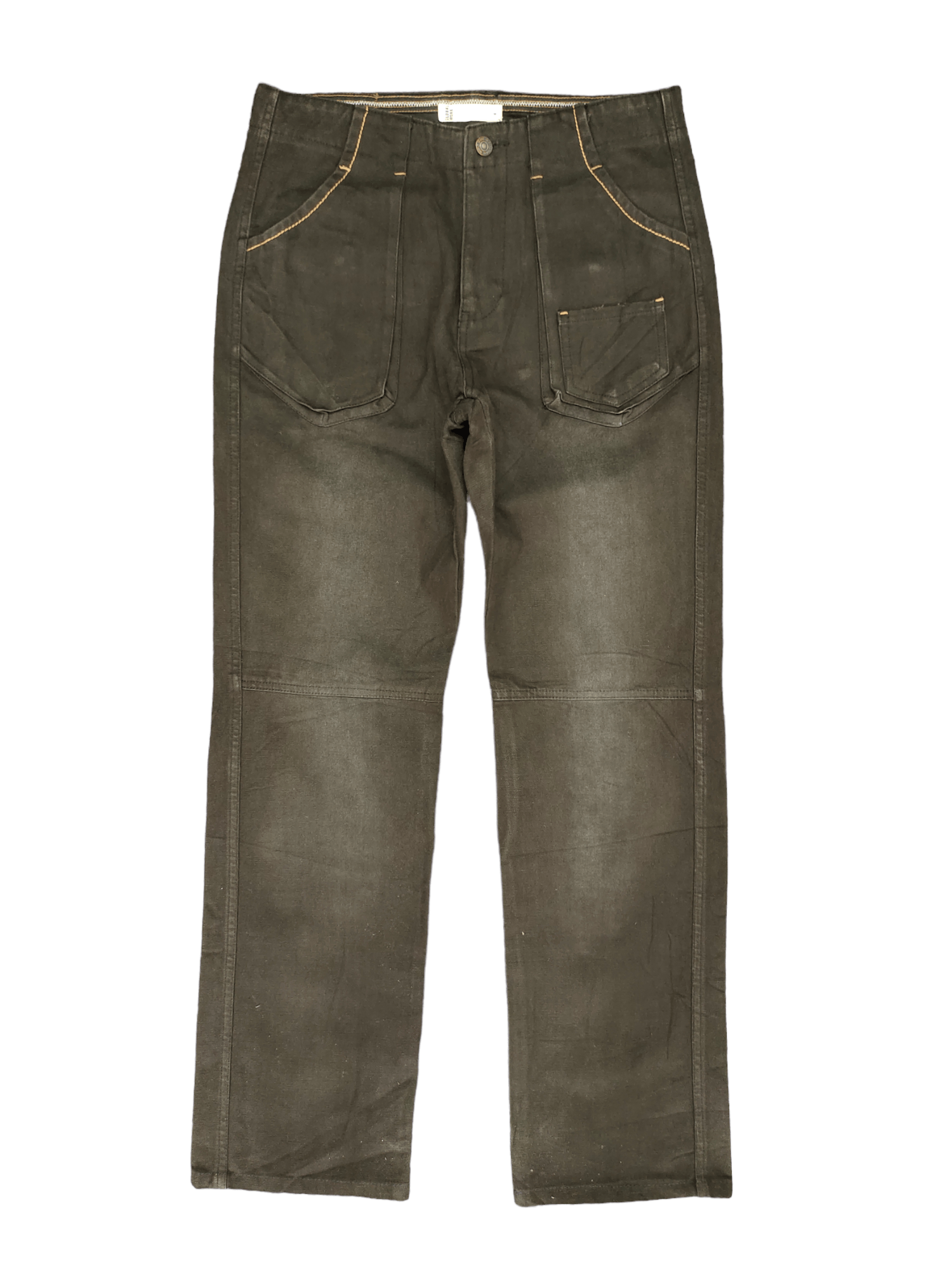 Comme des Garcons × Undercover Global Work 3D Floating Pocket Fatigue Denim Pants Size US 31 - 1 Thumbnail