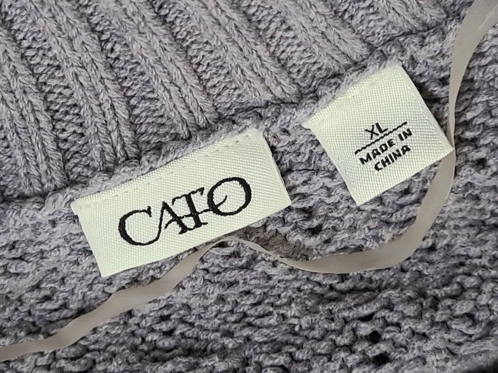 Cartoon Network Cato Sweater Extra Large Gray Cowl Neck Short Sleeve Size XL / US 12-14 / IT 48-50 - 5 Thumbnail