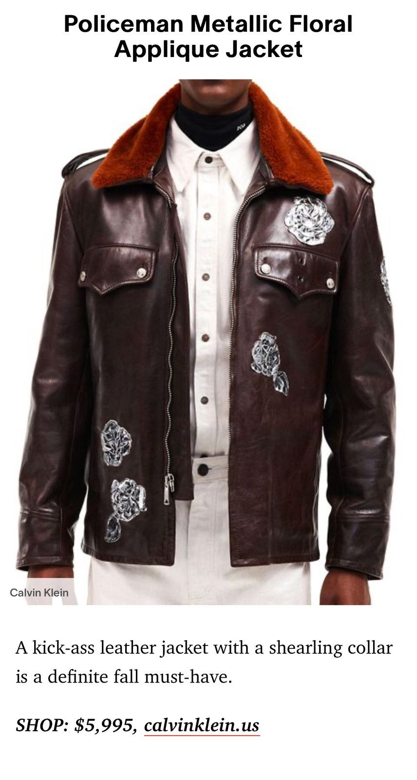 Calvin Klein 205W39NYC × Raf Simons GRAIL Calvin Klein 205W39NYC Metallic Roses Print Jacket Size US M / EU 48-50 / 2 - 10 Thumbnail