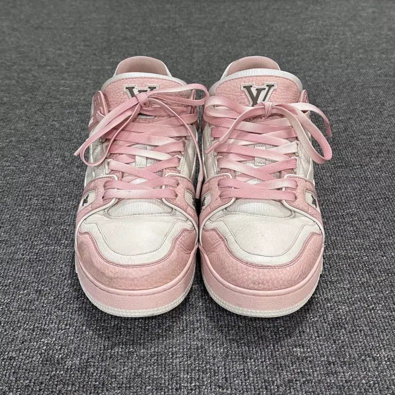 Louis Vuitton Louis Vuitton Pink and White Trainer Sneakers-2506 Size US 10.5 / EU 43-44 - 2 Thumbnail