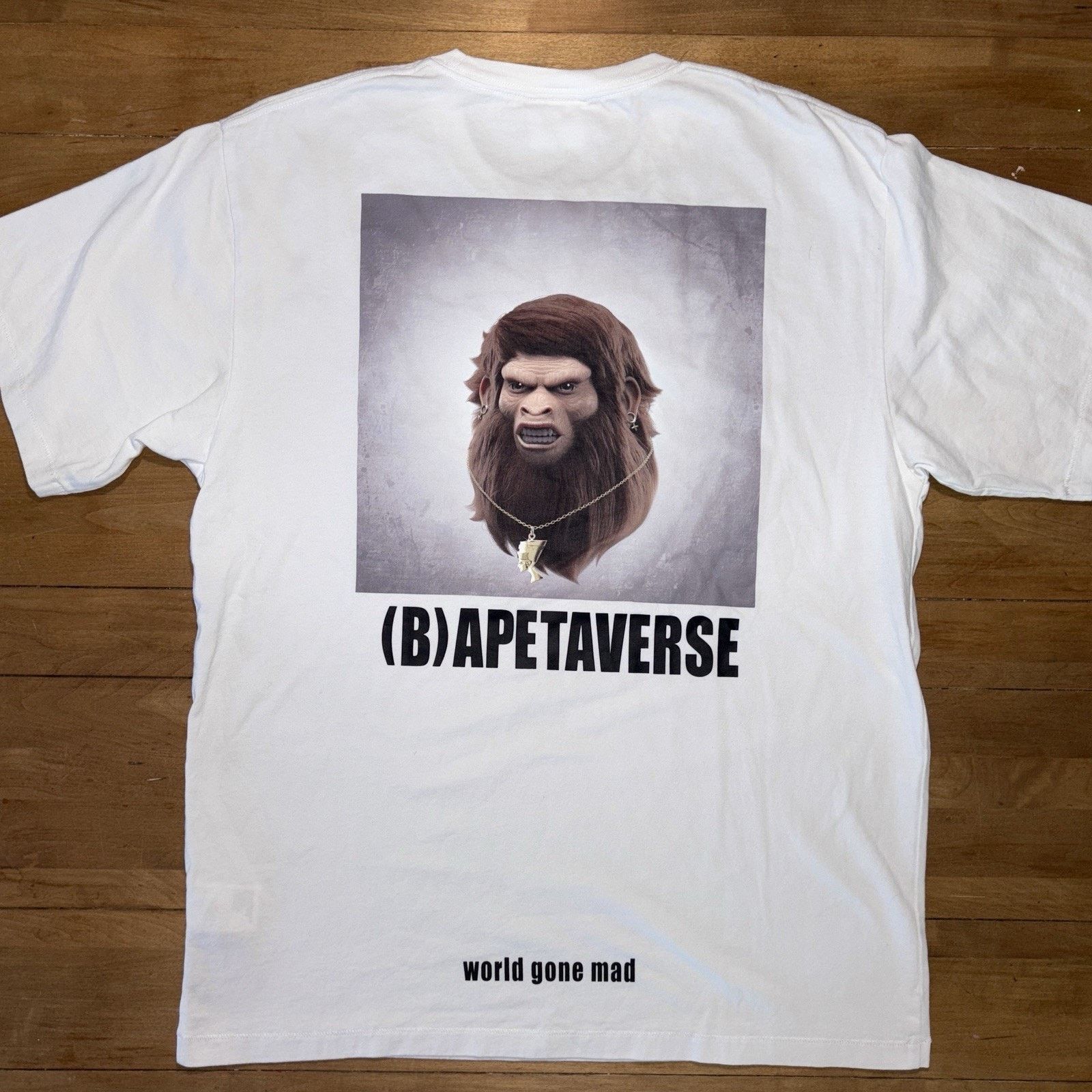Bape (B)Apetaverse Y2K World Gone Made Men's T-Shirt Bape Logo XL Size US XL / EU 56 / 4 - 1 Thumbnail