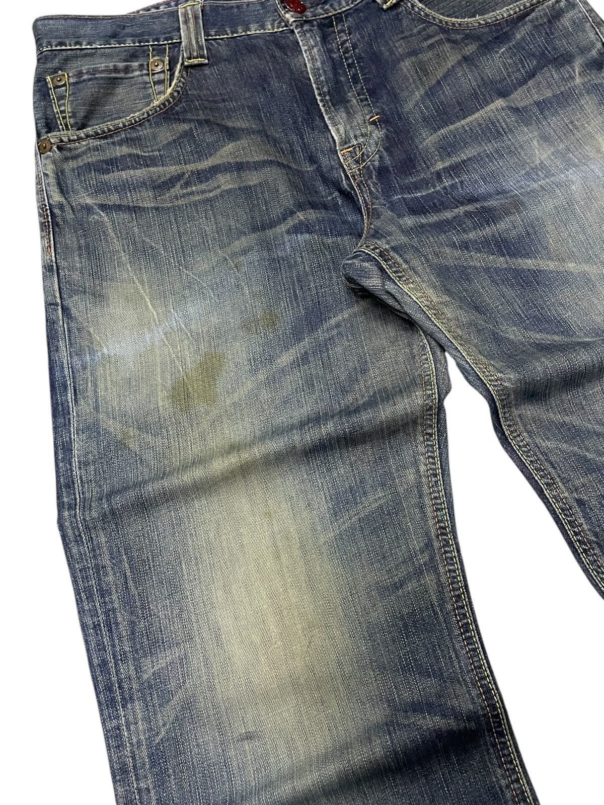 Edwin Rare Edwin 503 Flare Heavy Stitch Multi Colour Denim Jeans Size US 34 / EU 50 - 10 Thumbnail