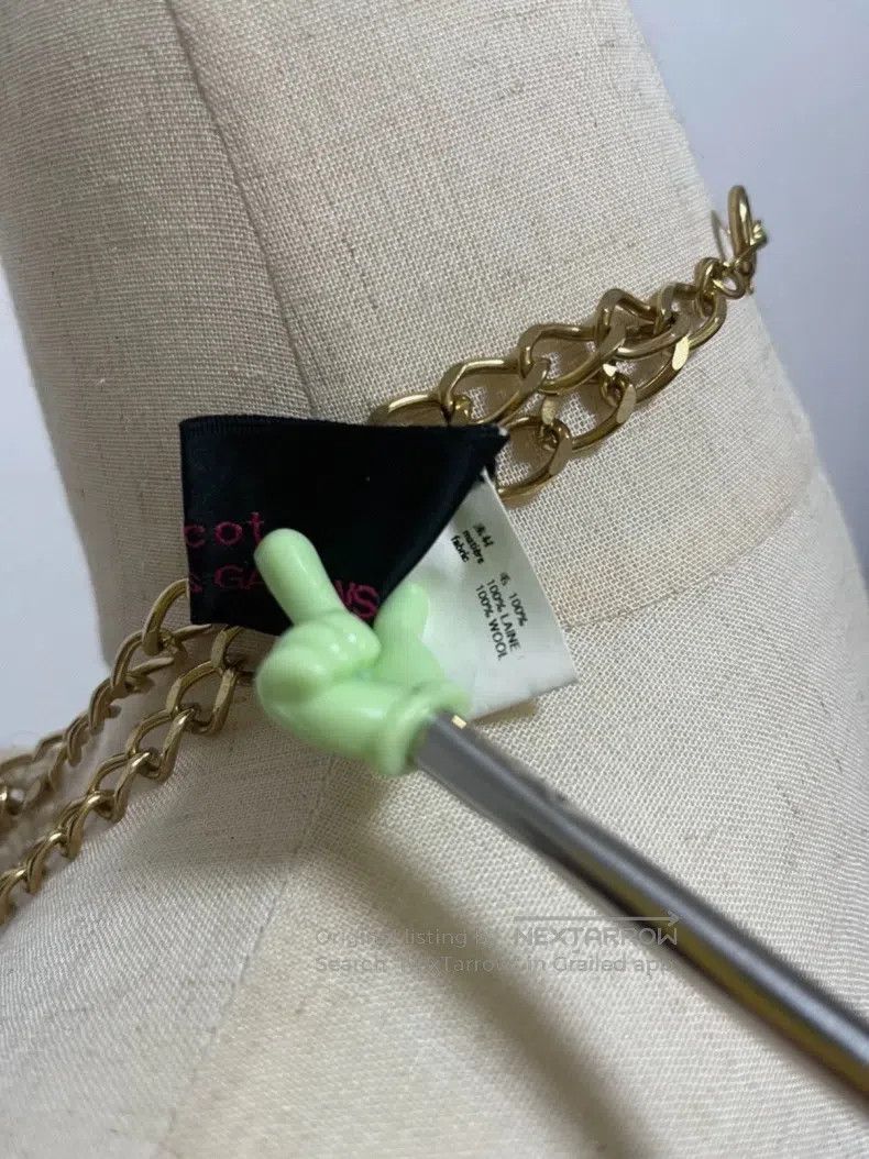 Comme des Garcons Comme Des Garcons knit three-layer necklace with chain det Size ONE SIZE - 5 Thumbnail