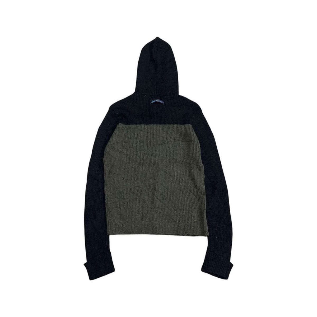 Designer × Gaultier Homme Objet × Jean Paul Gaultier 🔥Rare Vintage Jean Paul Gautier Ribbed Knit Hoodie Pullover Size US S / EU 44-46 / 1 - 5 Thumbnail