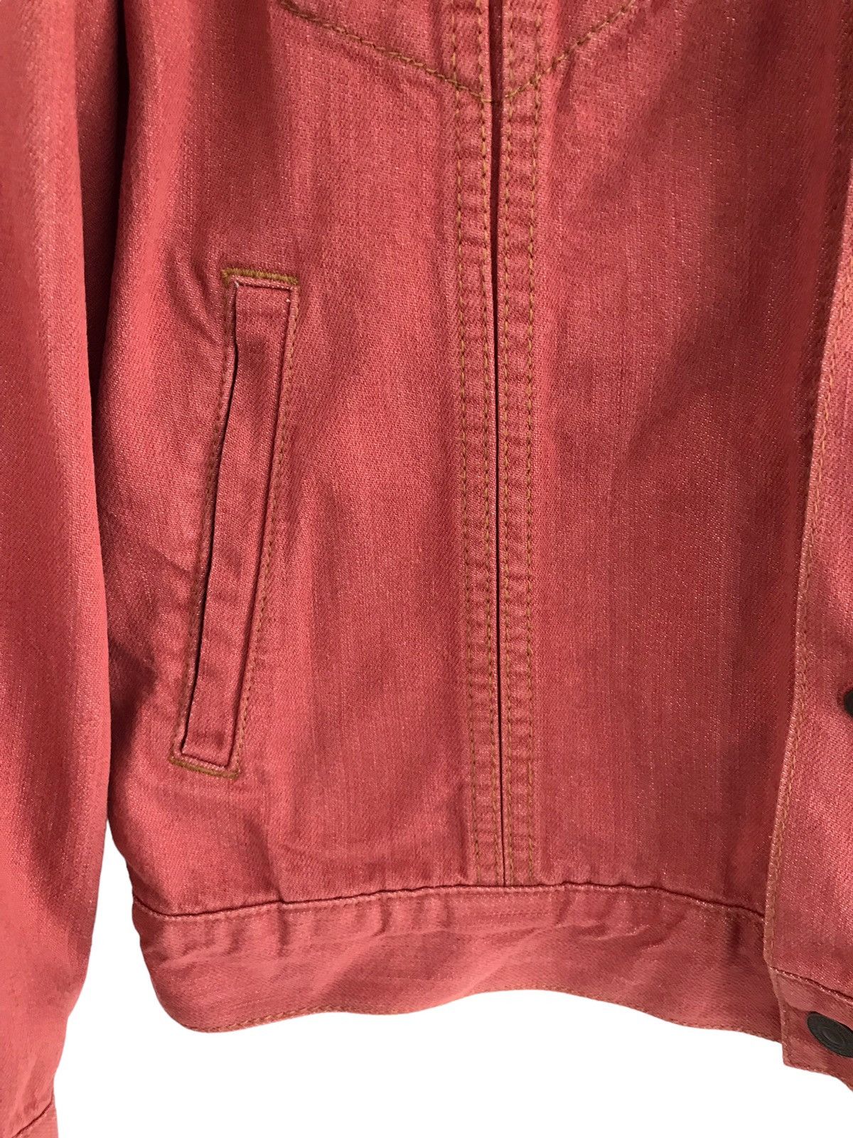 Uniqlo Uniqlo Raspberry Denim Jacket Size US L / EU 52-54 / 3 - 5 Thumbnail