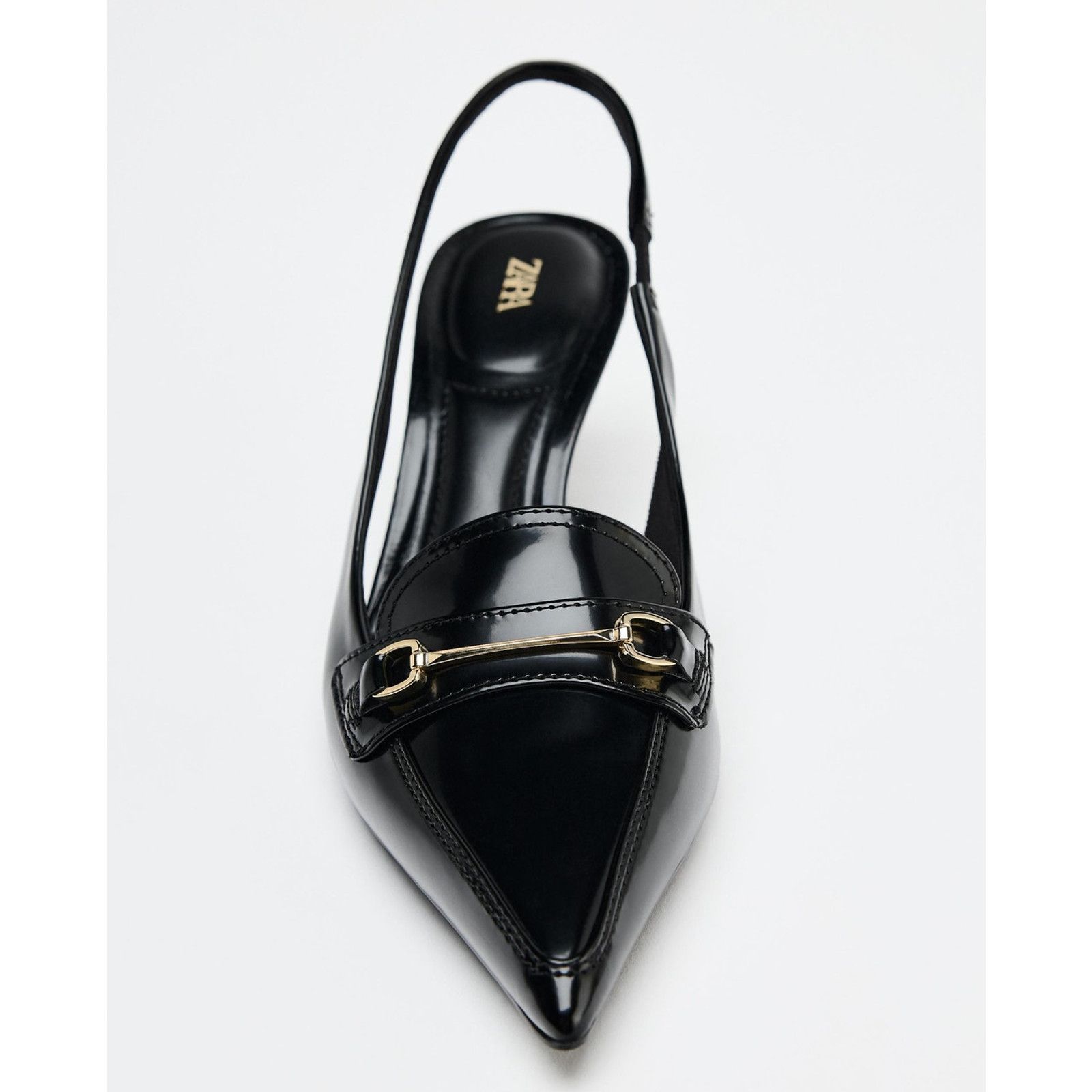 Zara ZARA Black Embellished Slingbacks NWT Size US 7.5 / IT 37.5 - 20 Thumbnail