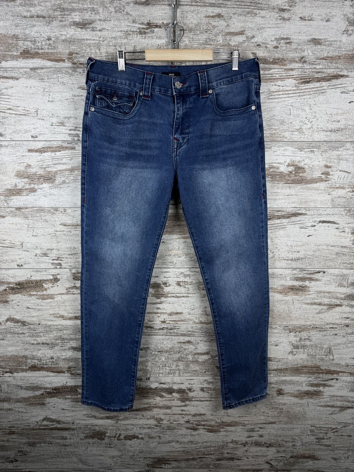 Japanese Brand × True Religion Vintage True Religion rocco relaxed skinny jeans pants denim Size US 34 / EU 50 - 2 Thumbnail