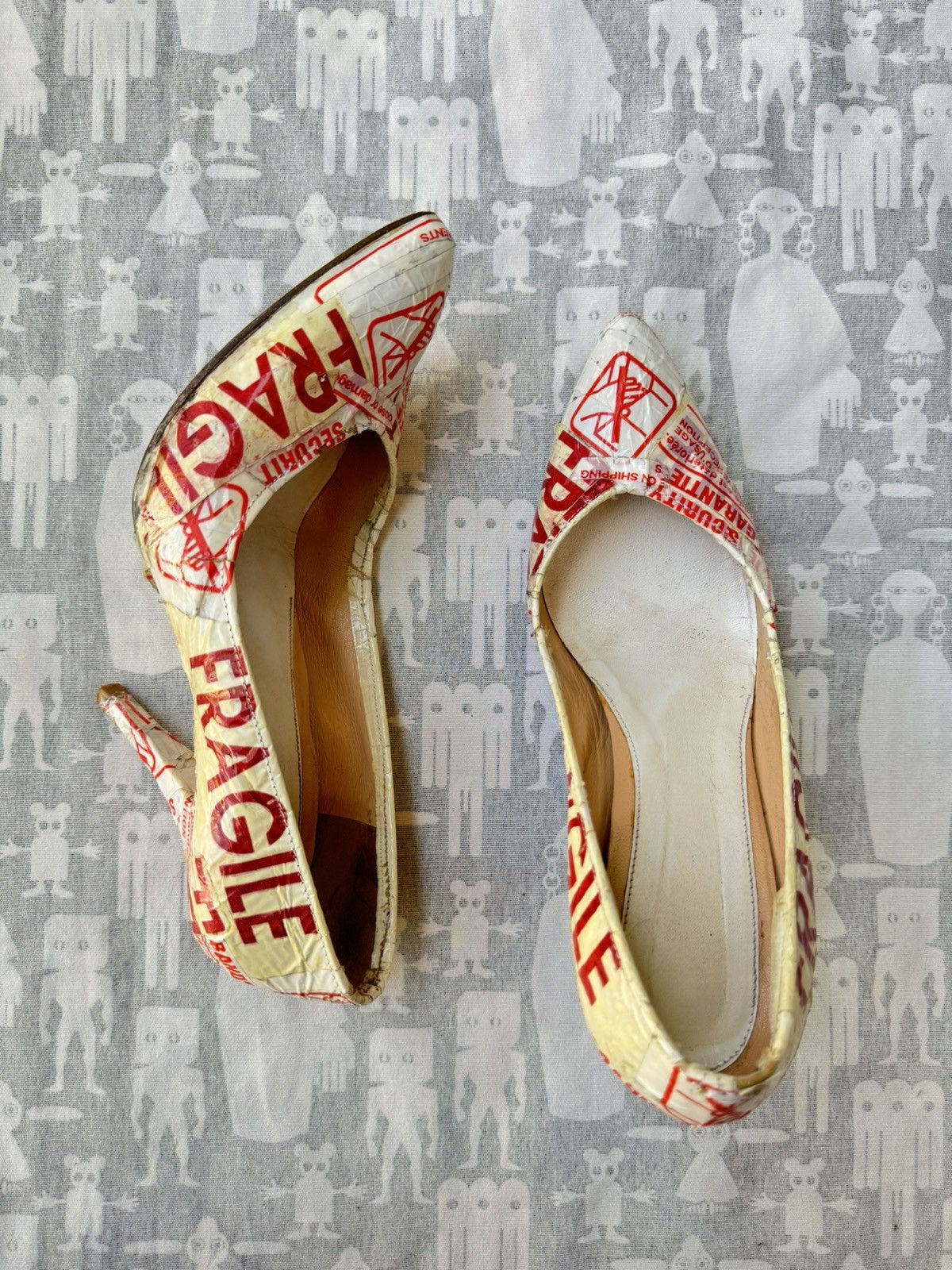 Maison Margiela Maison Martin Margiela SS06 "FRAGILE" Artisanal Pumps Size US 10 / IT 40 - 4 Thumbnail