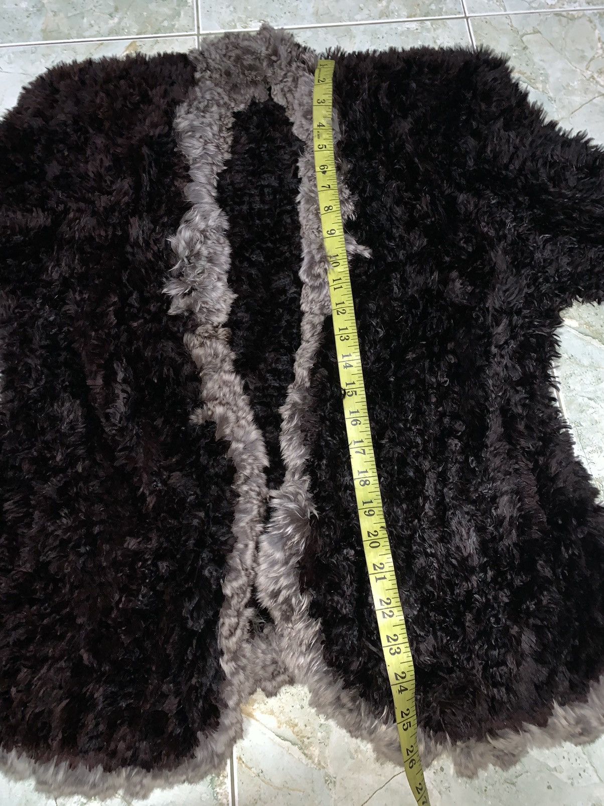 Vintage Paula Lishman Beaver Fur hand knitted coat Size L / US 10 / IT 46 - 10 Thumbnail