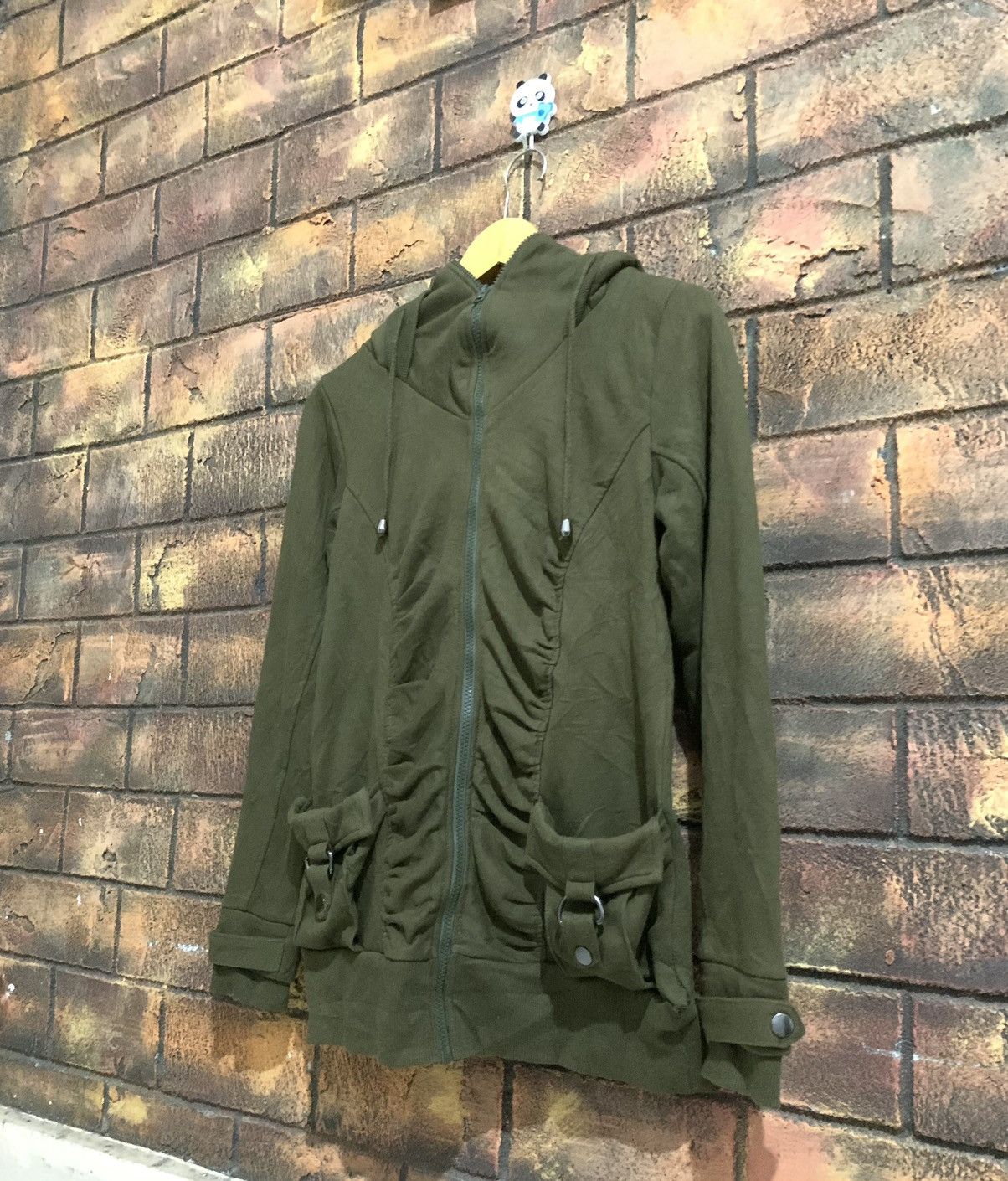 Japanese Brand × Vintage Japanese Healthy Karen ZipHoodies Green army Size M / US 6-8 / IT 42-44 - 2 Thumbnail