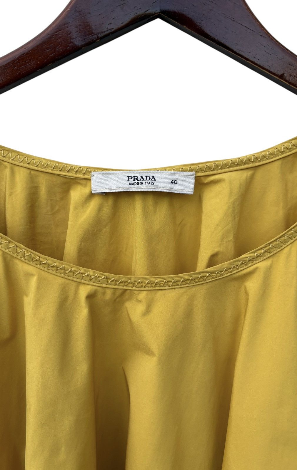 Prada Prada Archive Yellow Draped Cape Top Size S / US 4 / IT 40 - 3 Thumbnail