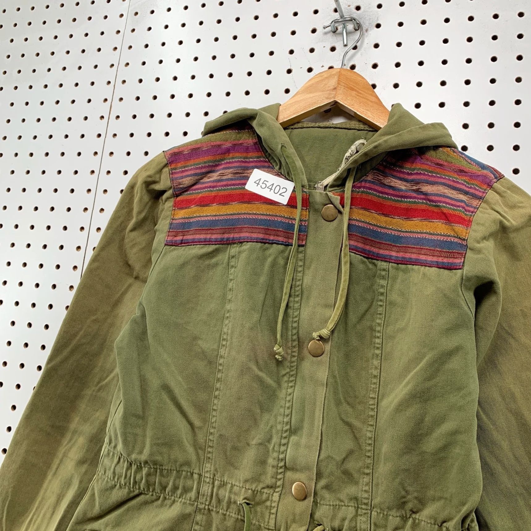Free People Free People Military Jacket Women S Olive Green Jen Pirate Booty Boho Chore Shirt Womens Military Jacket Size S / US 4 / IT 40 - 4 Thumbnail