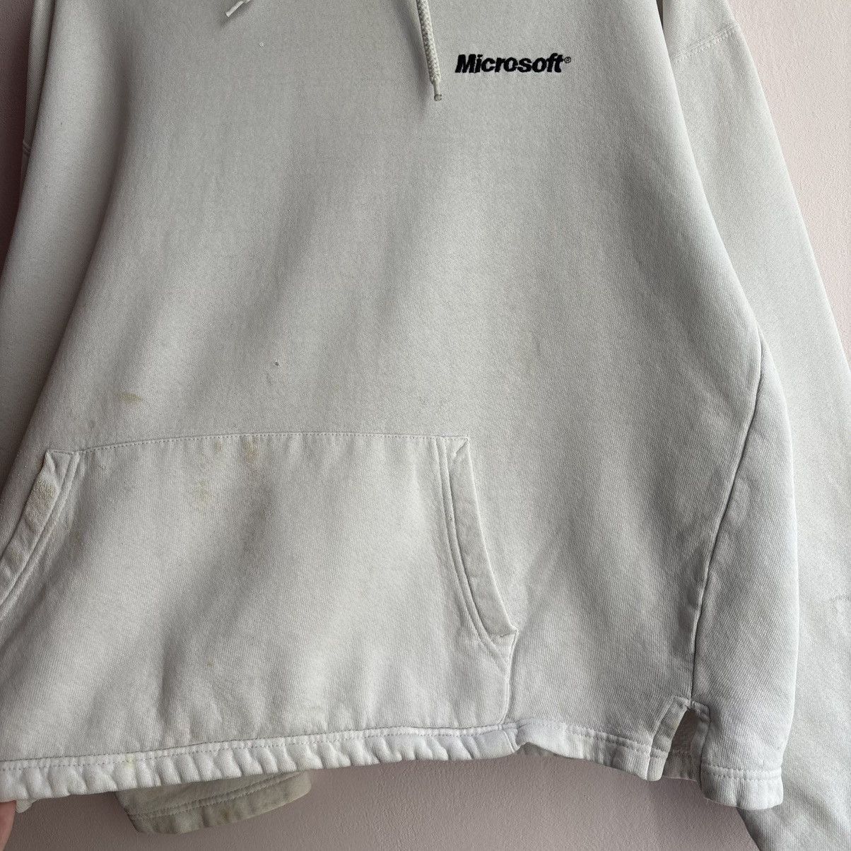 Microsoft Vintage 90’s Microsoft Trashed Boxy Hoodie Crazy Fit Size US M / EU 48-50 / 2 - 5 Thumbnail